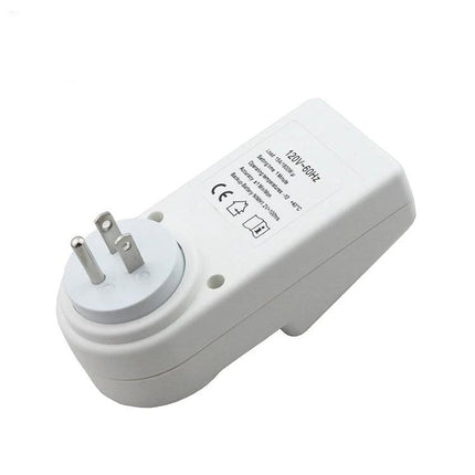 US Plug Smart Home Timer Switch with LCD Display and Clock Functions white programmable outlet with LCD clock for automating lights and appliances