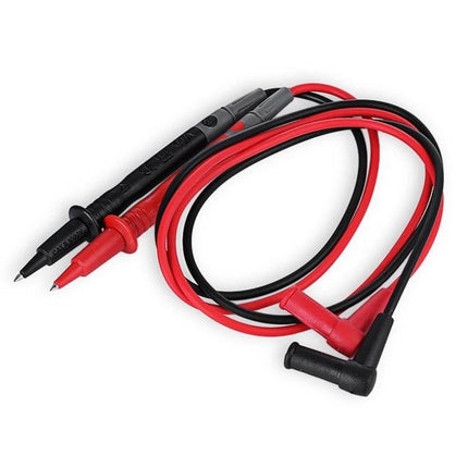 Portable Digital Multimeter for Everyday Electrical Testing - red and black test leads with probes and insulated cables