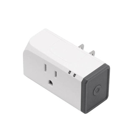Sonoff S31 Smart Plug with Remote Control and Energy Monitoring in white US outlet design showing power button and energy monitoring features