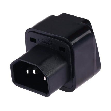 Universal Travel Adapter for International Plugs and Devices black compact multi-country plug adapter for travelers