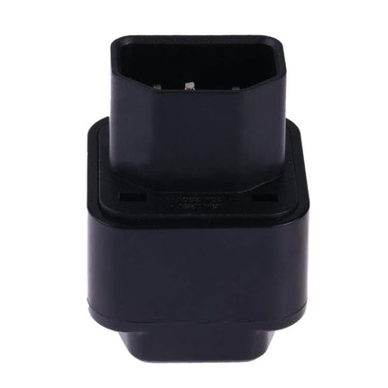 Universal Travel Adapter for International Plugs and Devices black compact plug converter for travel and business charging
