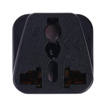 Universal Travel Adapter for International Plugs and Devices - compact black multi‑plug travel power adapter