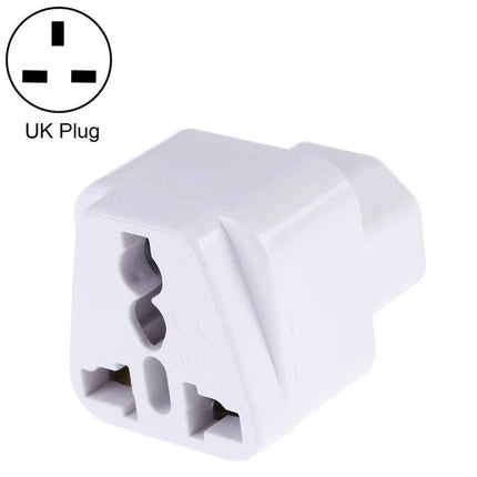 Universal Travel Adapter for International Plugs and Devices - white UK plug converter for travelers, universal socket for multiple device types