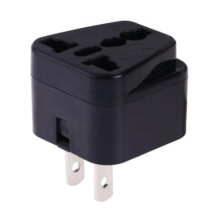 Portable Universal Power Adapter for Travel and Daily Use, US Plug - compact black travel adapter for phones and laptops