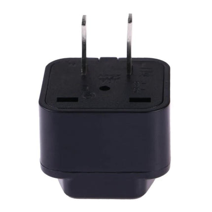 Portable Universal Power Adapter for Travel and Daily Use, US Plug - compact black travel charger with US prongs for phones and laptops