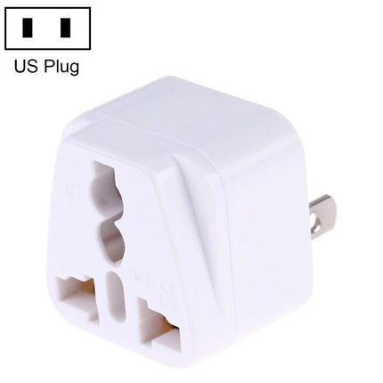 Portable Universal Power Adapter for Travel and Daily Use, US Plug white compact travel charger with universal socket for phones laptops