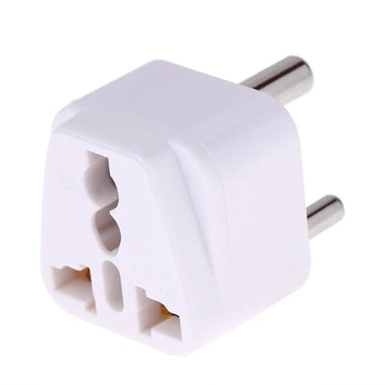 Universal Travel Adapter for South Africa Plug and Global Use white compact plug adapter for phones and laptops