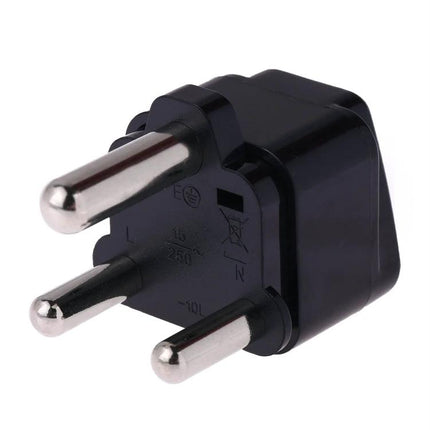 Universal Travel Adapter for South Africa Plug and Worldwide Compatibility black 3-pin adapter for smartphones laptops
