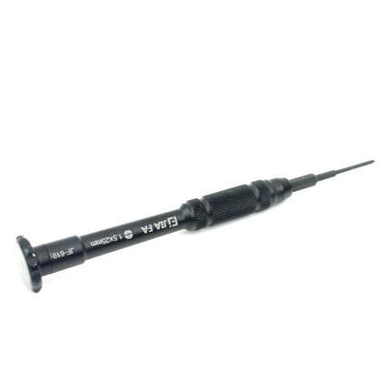 JIAFA 1.5 Cross Screwdriver for Mobile Phone Repair – slim black precision cross-tip screwdriver for smartphone and tablet repairs