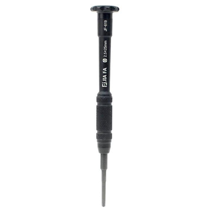JIAFA Hollow Cross Tip Screwdriver for iPhone Repairs - slim black precision driver for removing tiny iPhone screws, knurled grip for control
