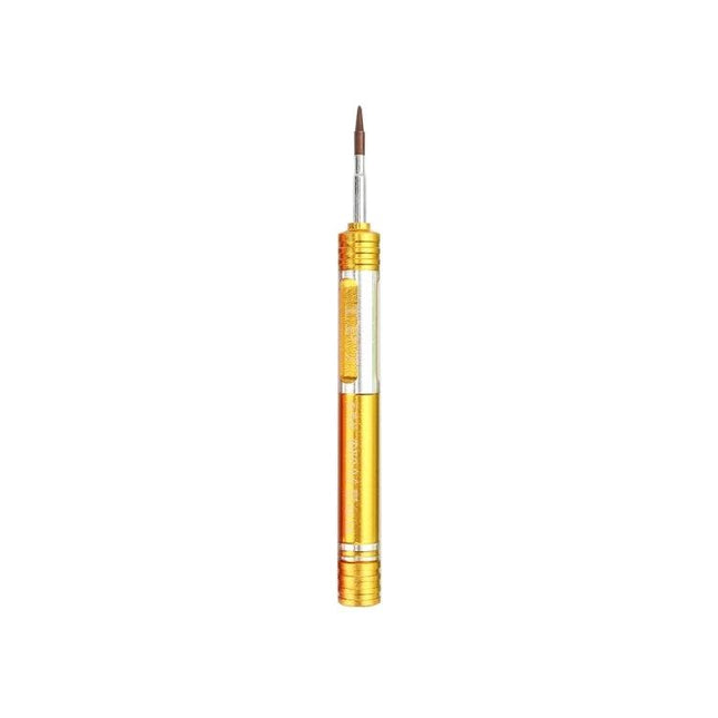 JF-iphone7 Tri-point 0.6 Screwdriver for iPhone and Apple Watch - compact gold tri-point screwdriver for iPhone 7, 7 Plus and Apple Watch repairs