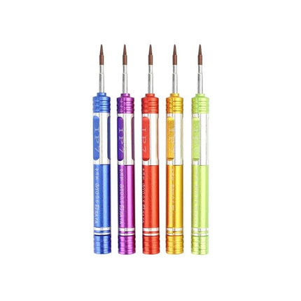 JF-iphone7 Tri-point 0.6 Screwdriver for iPhone and Apple Watch - five colorful precision tri-point screwdrivers for DIY phone and Apple Watch repairs