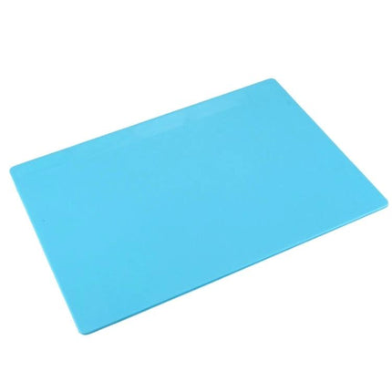 Silicone Repair Mat for Organizing Parts and Tools, 35cm x 25cm - blue non-slip workspace with grid for electronics repair