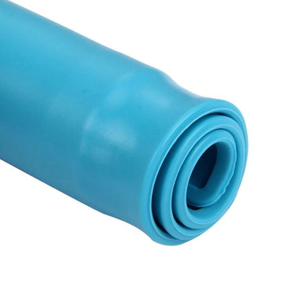 Silicone Repair Mat for Organizing Parts and Tools, 35cm x 25cm - rolled blue silicone work mat with pre-printed grid for electronics and DIY organization