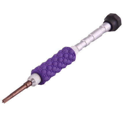 Versatile Multi-Purpose Opening Tool Set for Smartphones Repair - purple-handled precision screwdriver for phone disassembly