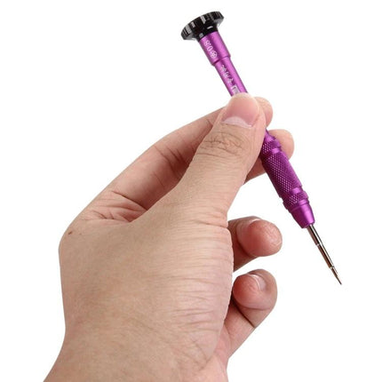 Precision Screwdriver Kit for iPhone Repair and Disassembly - purple precision bit held for iPhone screen and cover repairs