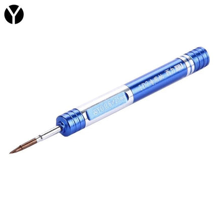 XINLI Y-Shaped 0.8mm Screwdriver for iPhone Repairs - blue precision Y-tip tool for safe iPhone screen and cover removal
