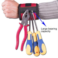 Magnetic Tool Wristband with 1680D Oxford Fabric Pockets for Easy Access