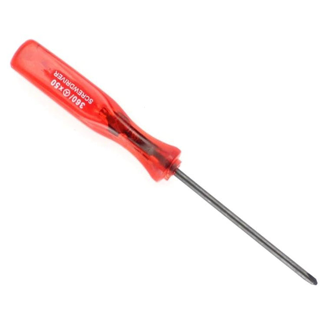 50mm Precision Screwdriver for Toy and Game Repairs - red-handled precision screwdriver with magnetic tip for toy and game machine repairs