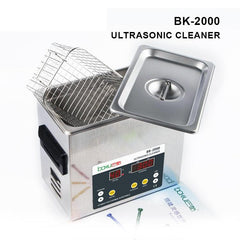 BAKU BK-2000 Ultrasonic Cleaner 120W with LCD Display and Heating Function - 3.36L Capacity, EU Plug