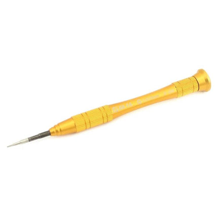 Metal Pentalobe Screwdriver for iPhone and Apple Watch Repair - slim gold metal precision tool for small screw removal and device strap repairs