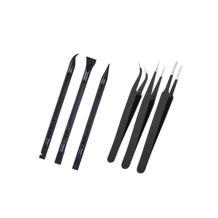 Portable Multi-Function Repair Tool Kit for Mobile Devices and More - compact pry bars and precision tweezers set for phone and electronics repairs