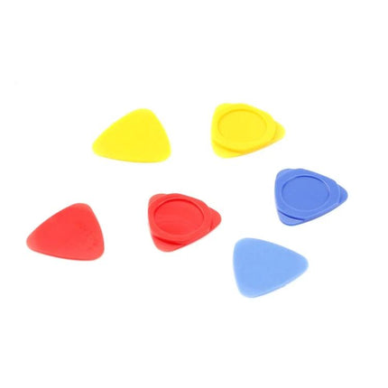 26-in-1 Crowbar and Spudger Tool Kit for Device Repair - colorful plastic triangular spudger picks (red, blue, yellow) for prying smartphone and tablet screens