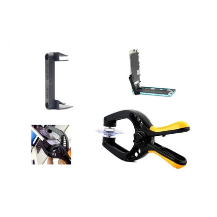 Versatile 17-in-1 Repair Tool Kit for Device Maintenance - clamp and phone opening tools for smartphone battery and hardware repairs