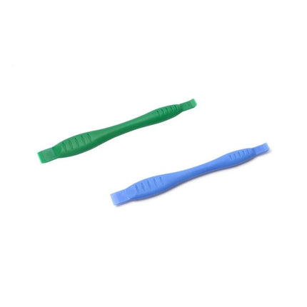 Plastic Double-Headed Disassemble Crowbar for Device Repair - green and blue plastic pry tools for opening smartphone and laptop casings