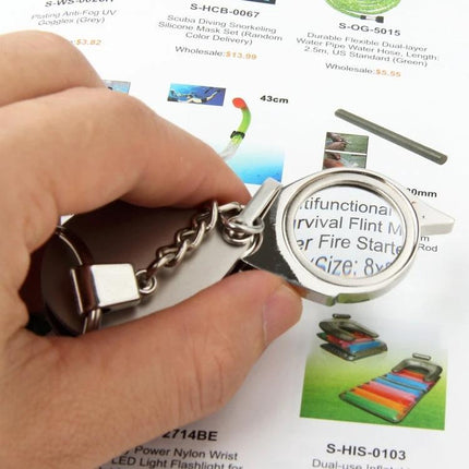 Portable Folding Magnifier for Jewelry and Antique Inspection handheld keychain magnifier inspecting text and small objects