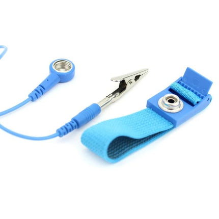 JIAFA Adjustable Anti-Static Wrist Band for Static Protection blue wrist strap with alligator clip and grounding cord