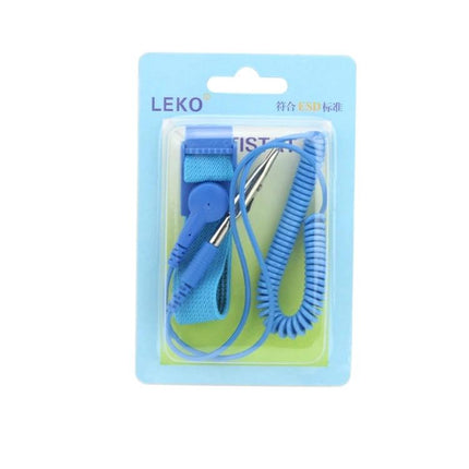 JIAFA Adjustable Anti-Static Wrist Band for Static Protection blue adjustable wrist strap kit with coiled grounding cord in retail packaging