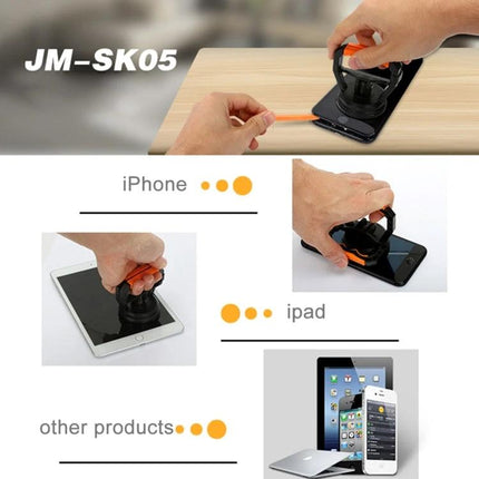 Jakemy Multifunctional Suction Cup for iPhone and Smartphone Screens used to lift and hold screens for DIY repairs and maintenance