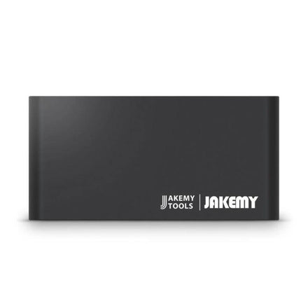 JAKEMY Multifunctional Screwdriver Set for Home Repairs compact black storage case with Jakemy logo and organized 16-bit tool set