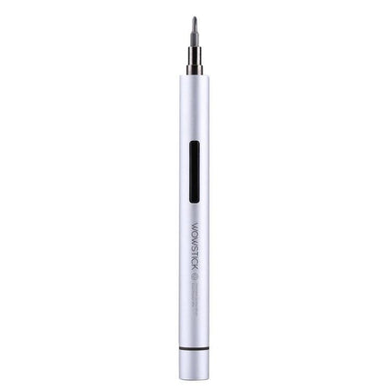 Wowstick 19-in-1 Precision Screwdriver Kit for Device Repair - slim silver electric precision screwdriver handle with bit attached