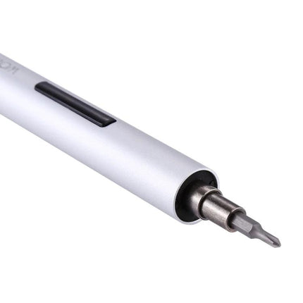 Wowstick 19-in-1 Precision Screwdriver Kit for Device Repair - slim silver electric screwdriver handle with precision bit attached