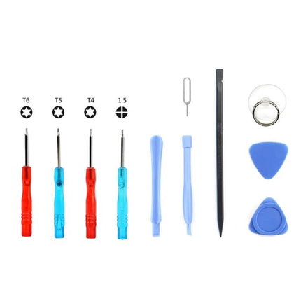 JIAFA 11 in 1 Smartphone Repair Tool Set for Everyday Fixes showing 11-piece kit with screwdrivers, spudgers, picks, SIM eject pin and suction cup