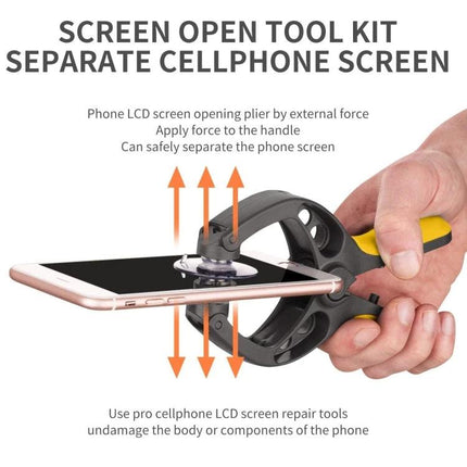 Universal Screen Repair Tool for Mobile Devices and Tablets - adjustable phone and tablet screen opening clamp for safe at-home repairs