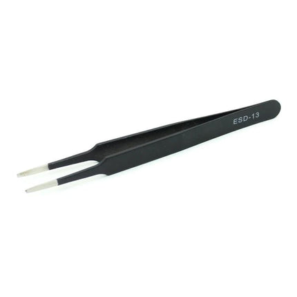 JIAFA Anti-Static Precision Tweezers Set for Electronics Repair - black ESD-13 tweezer handling small electronic components