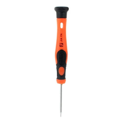 Jiafa T2 Torx Screwdriver for Mobile Phone Repair with ergonomic orange-black handle for precise smartphone screw removal