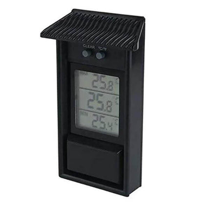 Eaves Shape Outdoor Garden Thermometer Waterproof For Outdoors digital eaves-shaped waterproof garden thermometer with clear LCD display -20 to 50°C