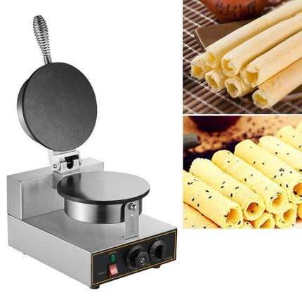Egg Roll Machine Single-Head For Western Food Shops stainless steel single-head egg roll maker with non-stick mold and fixed bracket