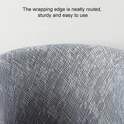 Elastic All-Inclusive Semicircle Printed Sofa Cover, Colorful Geometry showing close-up of textured wrapping edge and multicolor geometric print protecting U-shaped sofa