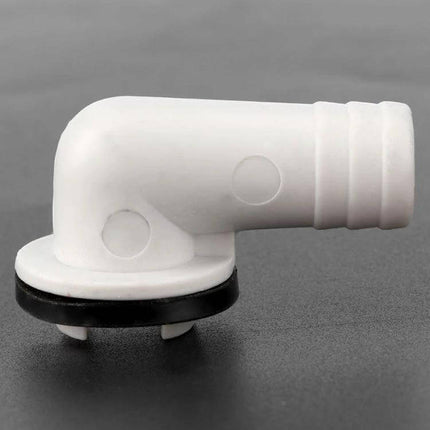 Elbow Air Conditioner Drain Nozzle 19mm For External Outlet white 90-degree outdoor condensate elbow connector