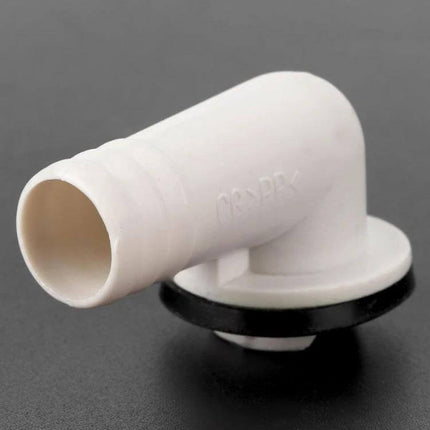 Elbow Air Conditioner Drain Nozzle 19mm For External Outlet white 90-degree elbow connector for outdoor condensate drainage
