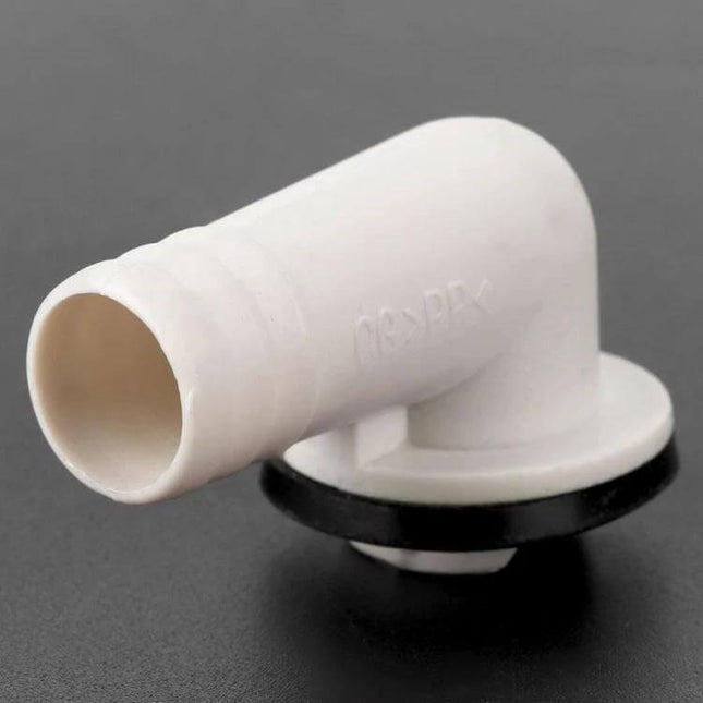 Elbow Air Conditioner Drain Nozzle 19mm For External Outlet white 90-degree elbow connector for outdoor condensate drainage