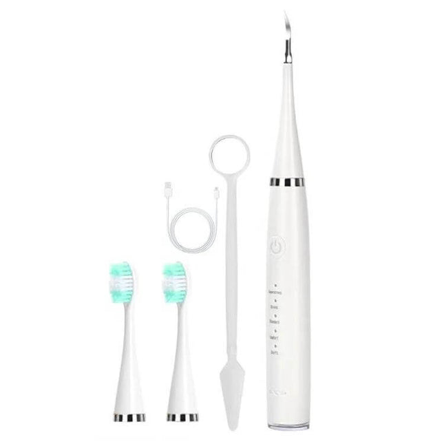 Electric Dental Scaler Replacement Heads White 5 Pack For At Home Cleaning - white ultrasonic scaler heads and accessories set