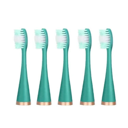 Electric Dental Scaler Replacement Heads White 5 Pack For At Home Cleaning - five white replacement ultrasonic scaler heads for at-home plaque and stain removal