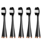5pcs Toothbrush Head Black