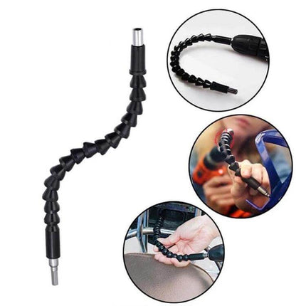 Electric Drill Accessory Set With Universal Joint For DIY Home Projects flexible shaft reaching tight corners and drilling at angles